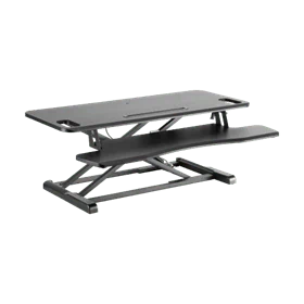 עמדת עבודה הידראולית למצב ישיבה ועמידה LUMI DWS28-02N מתאימה לשני מסכים - יבואן רשמי!